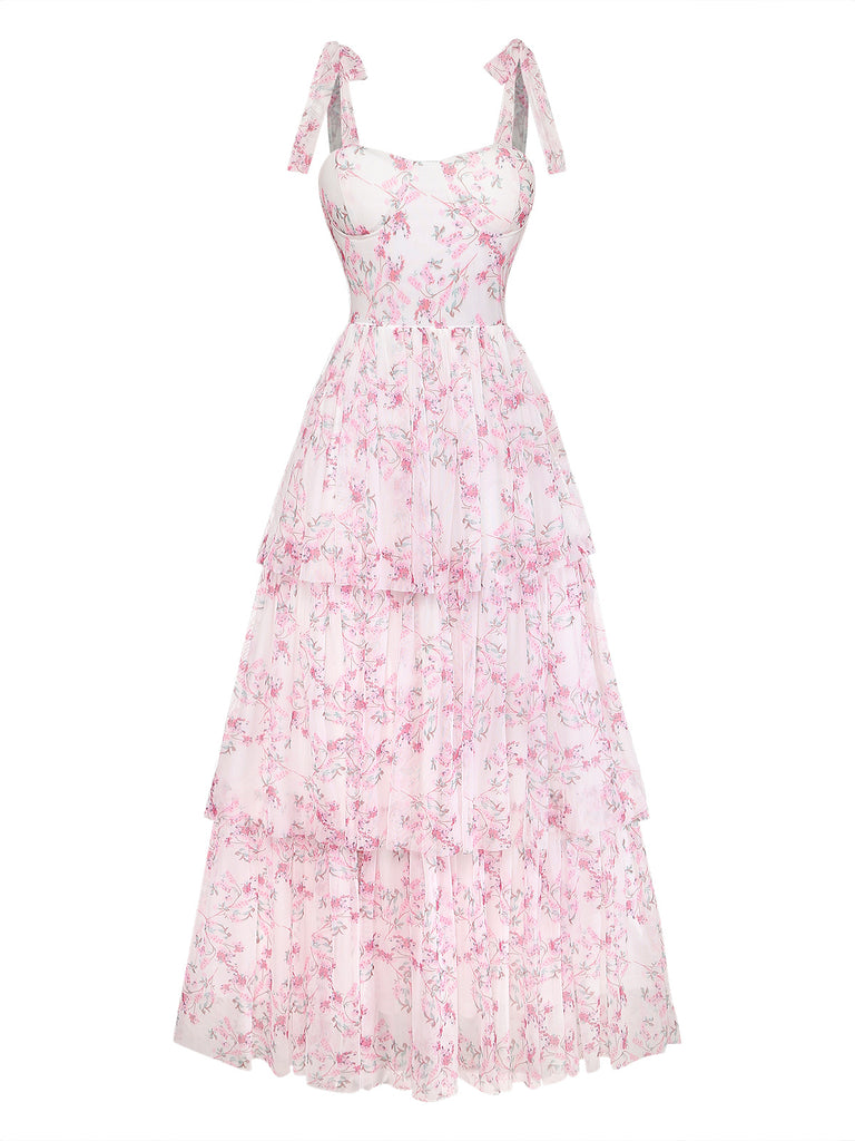 Dark Pink 1980s Halter Dress 1