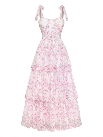 Dark Pink 1980s Halter Dress 1