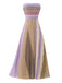 [Pre-Sale] Lavender 1970s Pleated Strapless Maxi Dress