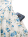 Elegant 1940s Vintage Floral Dress 5