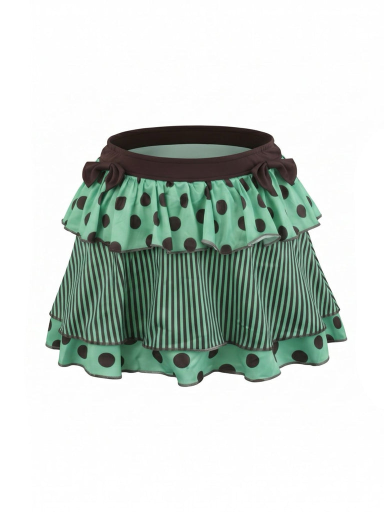 1980s Polka Dot Vintage Skirt 3
