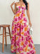 1930s Vintage Floral V Neck Dress 3