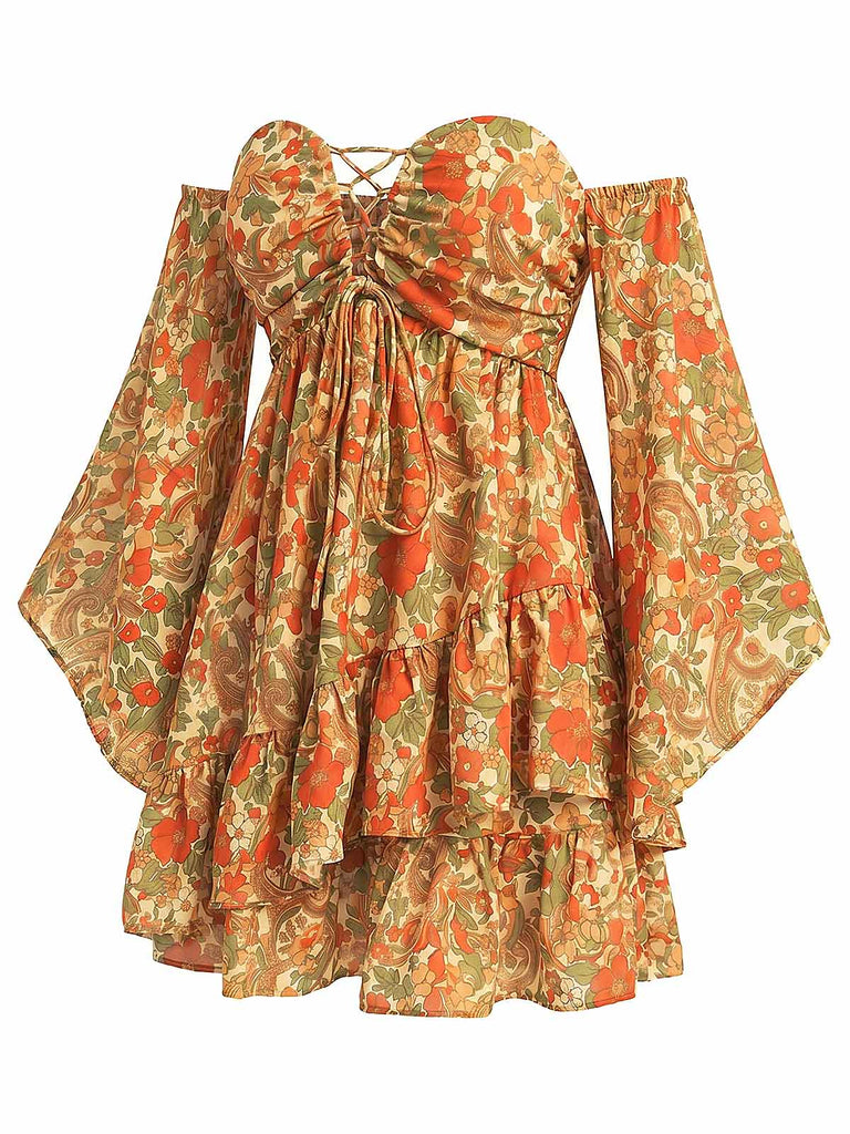 [Pre-Sale] Dark Yellow 1970s Vintage Retro Dress 5