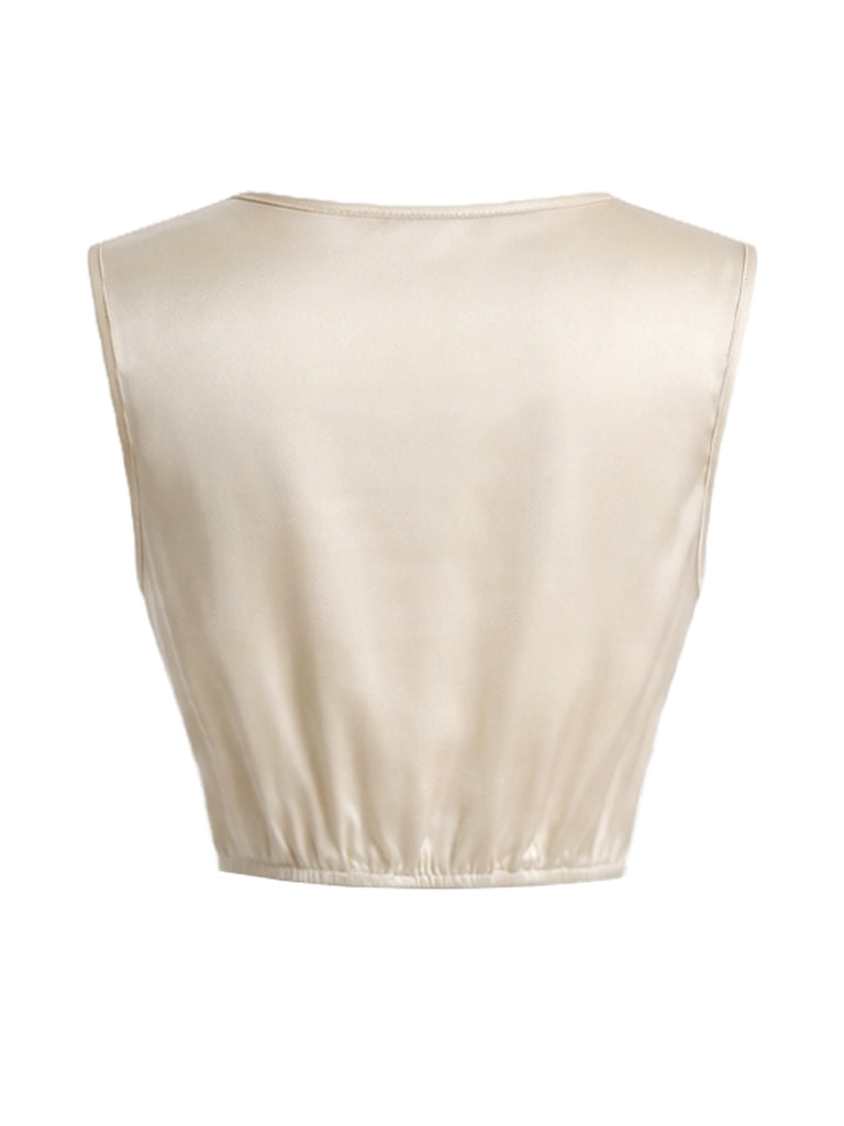 [Pre-Sale] Champagne 1920s Vintage Retro Skirt 10