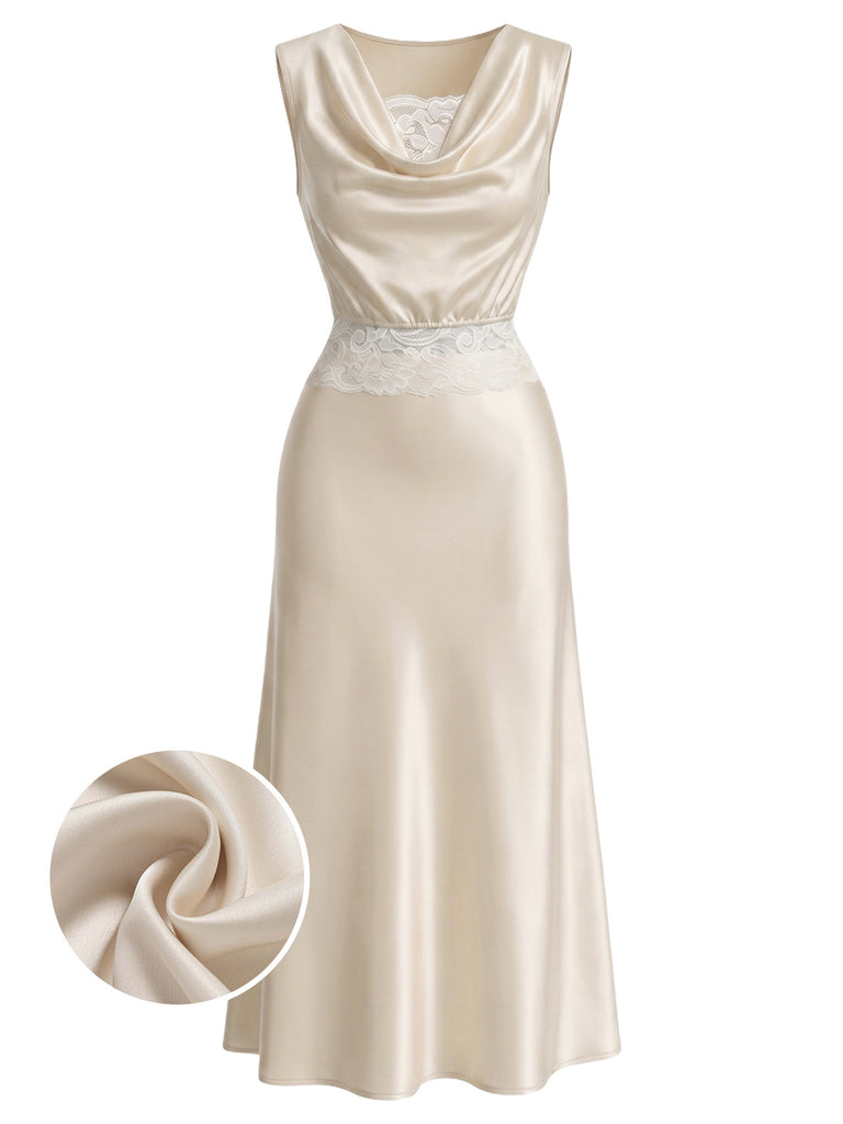 [Pre-Sale] Champagne 1920s Vintage Retro Skirt