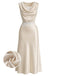 [Pre-Sale] Champagne 1920s Vintage Retro Skirt