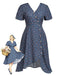 [Pre-Sale] Dark Blue 1940s Vintage Retro Dress 2