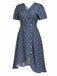 [Pre-Sale] Dark Blue 1940s Vintage Retro Dress 4