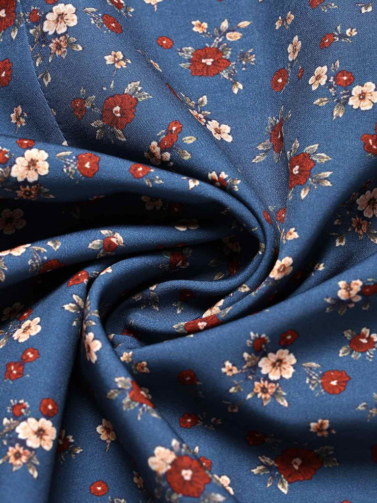 [Pre-Sale] Dark Blue 1940s Vintage Retro Dress 6