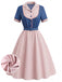 [Pre-Sale] Plus Size Misty Rose 1950s Striped Dress 2