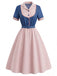 [Pre-Sale] Plus Size Misty Rose 1950s Striped Dress 3