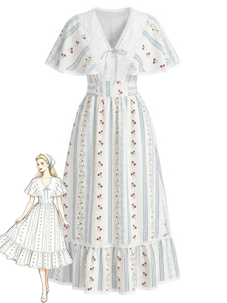 [Pre-Sale] Beige 1940s Vintage Retro Dress