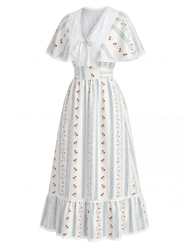[Pre-Sale] Beige 1940s Vintage Retro Dress 4