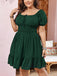 Pink 1950s Puff Sleeve Swing Dress 5