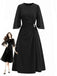 [Pre-Sale] Black 1940s Vintage Dress