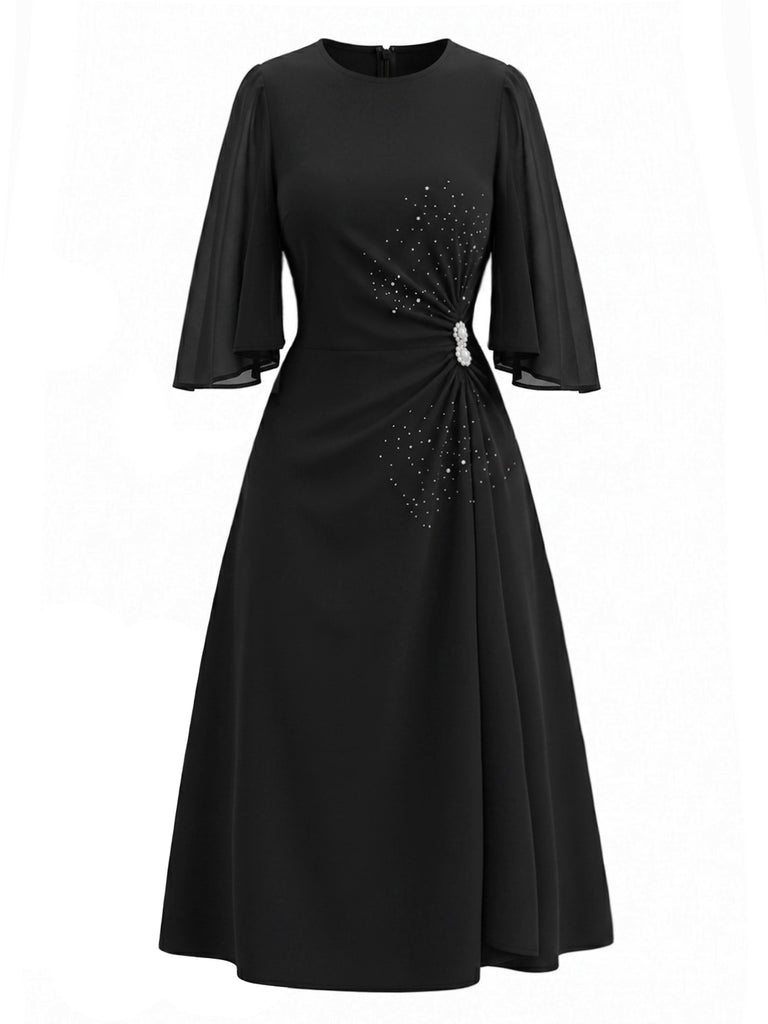 [Pre-Sale] Black 1940s Vintage Dress 3