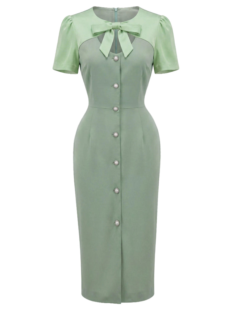 [Pre-Sale] 1930s Bow Vintage Classic Dress 2
