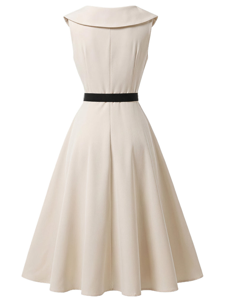 [Pre-Sale] Beige 1960s Vintage Classic Dress 5