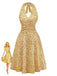 Yellow 1940s Vintage Retro Dress