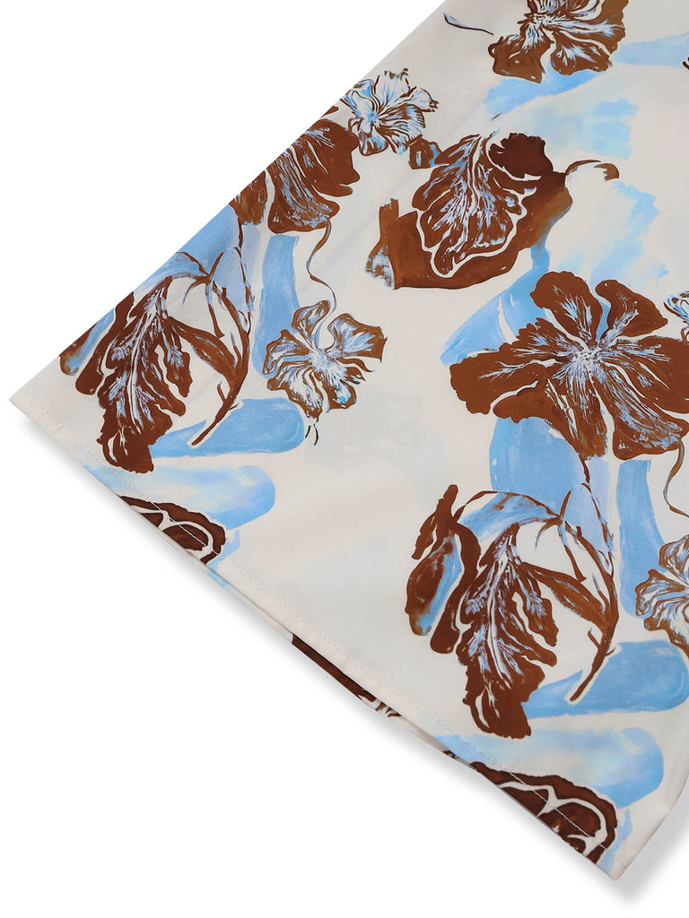 Pat 1940s Floral Square Neck Jumpsuit 7