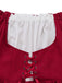 Red 1930s Vintage Classic Dress 4