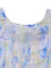 Blue 1930s Floral Vintage Classic Dress 4
