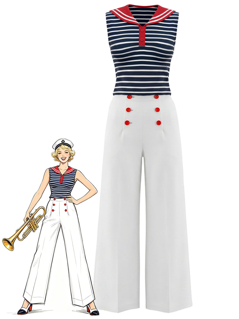 [Pre-Sale] Rblw 1950s Striped Patchwork Two Piece Set 11