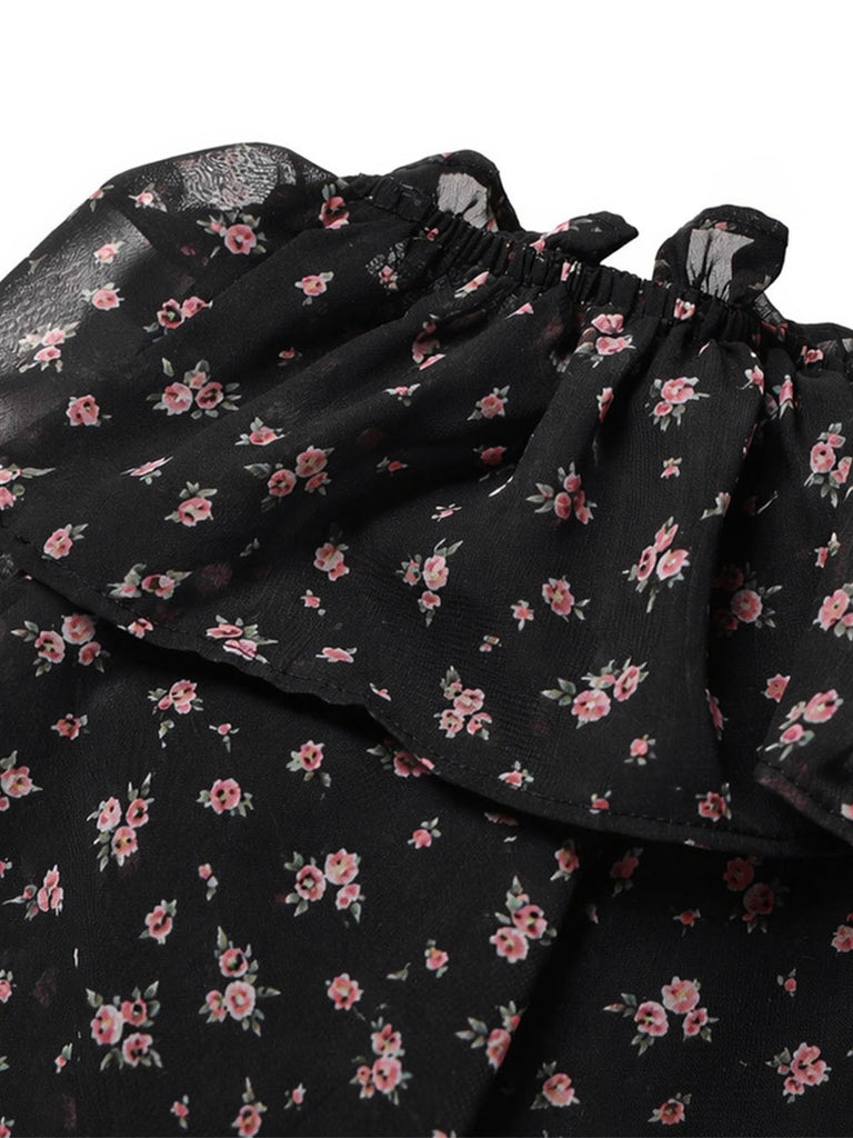 [Pre-Sale] Black 1950s Vintage Retro Top 16