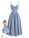 Blue 1950s Vintage Plaid Spaghetti Strap Dress 2