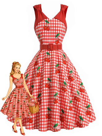 [Pre-Sale] Flame Scarlet 1950s Vintage Dress