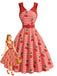 [Pre-Sale] Flame Scarlet 1950s Vintage Dress