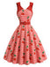 [Pre-Sale] Flame Scarlet 1950s Vintage Dress 3