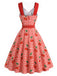 [Pre-Sale] Flame Scarlet 1950s Vintage Dress 5