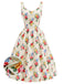 [Pre-Sale] Cream Color 1940s Floral Vintage Dress