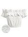 [Pre-Sale] White 1950s Ruffle Blouse