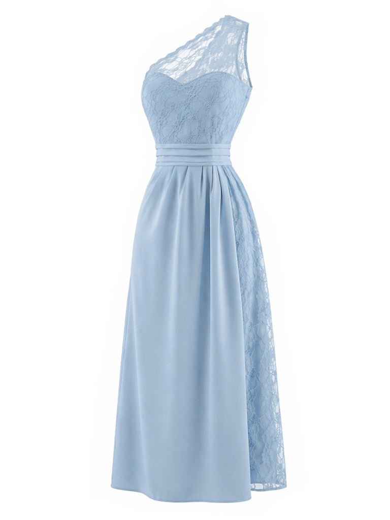 [Pre-Sale] Light Blue 1960s Lace Patchwork Dress 4