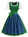 [Pre-Sale] Lake Green 1950s Ruffle Two Piece Set 2