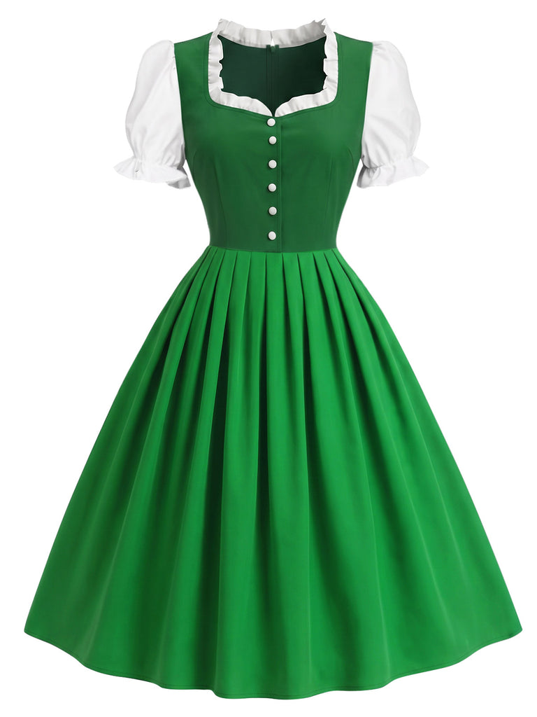 [Pre-Sale] Lake Green 1950s Ruffle Two Piece Set 3