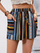 Elegant 1960s Vintage Floral Striped Shorts 2