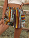 Elegant 1960s Vintage Floral Striped Shorts 4
