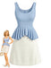 [Pre-Sale] 2PCS 1970s Solid Pleated Hem Tank Top & Mini Skirt