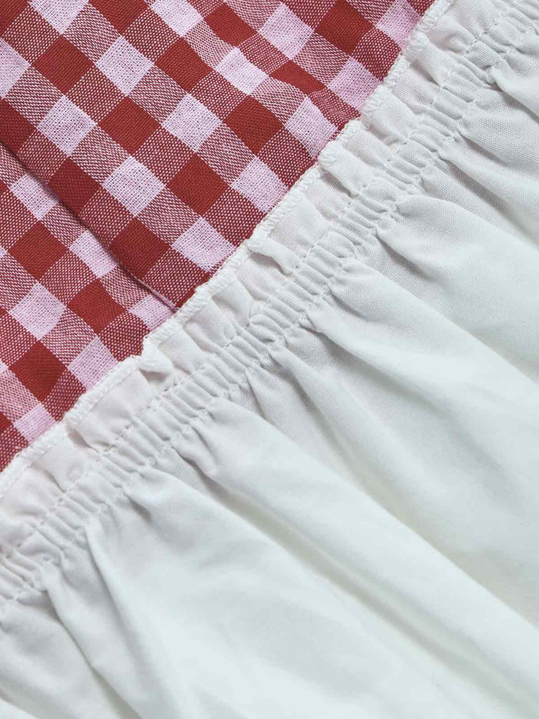 [Pre-Sale] Red Blue White 1950s Patchwork Jumpsuit 6