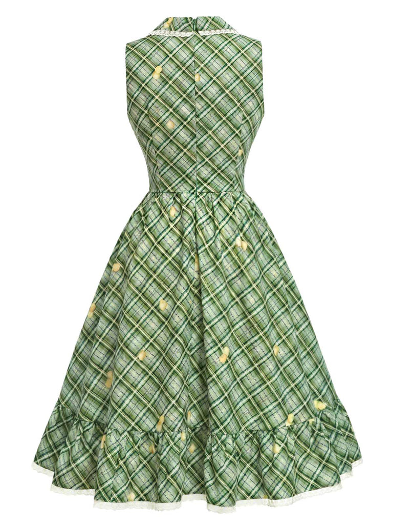 [Pre-Sale] Gray Green 1940s Vintage Classic Dress 4