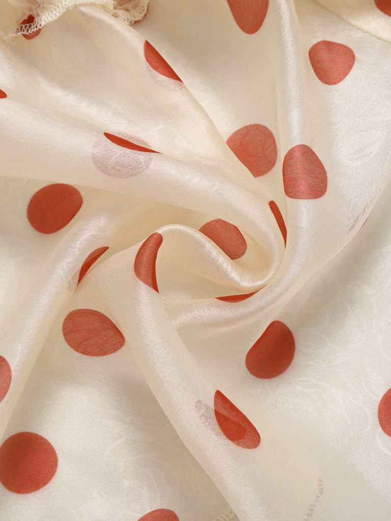 [Pre-Sale] True Red 1960s Polka Dot Ruffle Dress 5