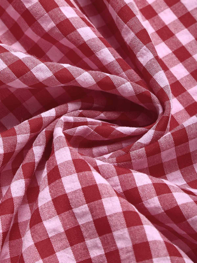 [Pre-Sale] Rw 1940s Plaid Ruffle Vintage Dress 6