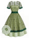 [Pre-Sale] Gray Green 1940s Lace Vintage Classic Dress