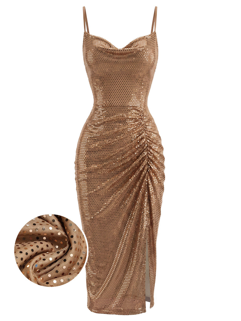 [Pre-Sale] Rose Gold 1930s Vintage Classic Dress 2