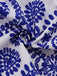 Blue 1950s Floral Vintage Classic Jumpsuit 7
