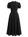 1920s Floral Lace V Neck Dress 4