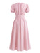 1920s Floral Lace V Neck Dress 8